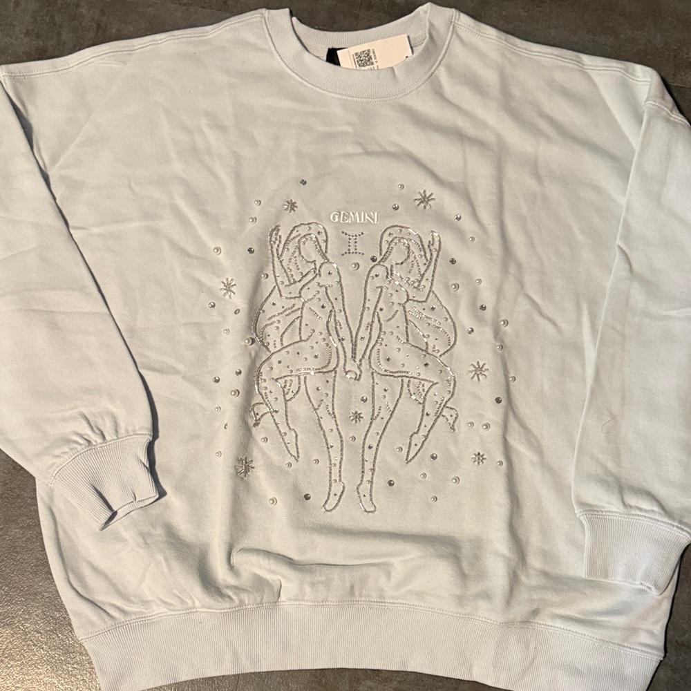 Beaded Gemini sweatshirt